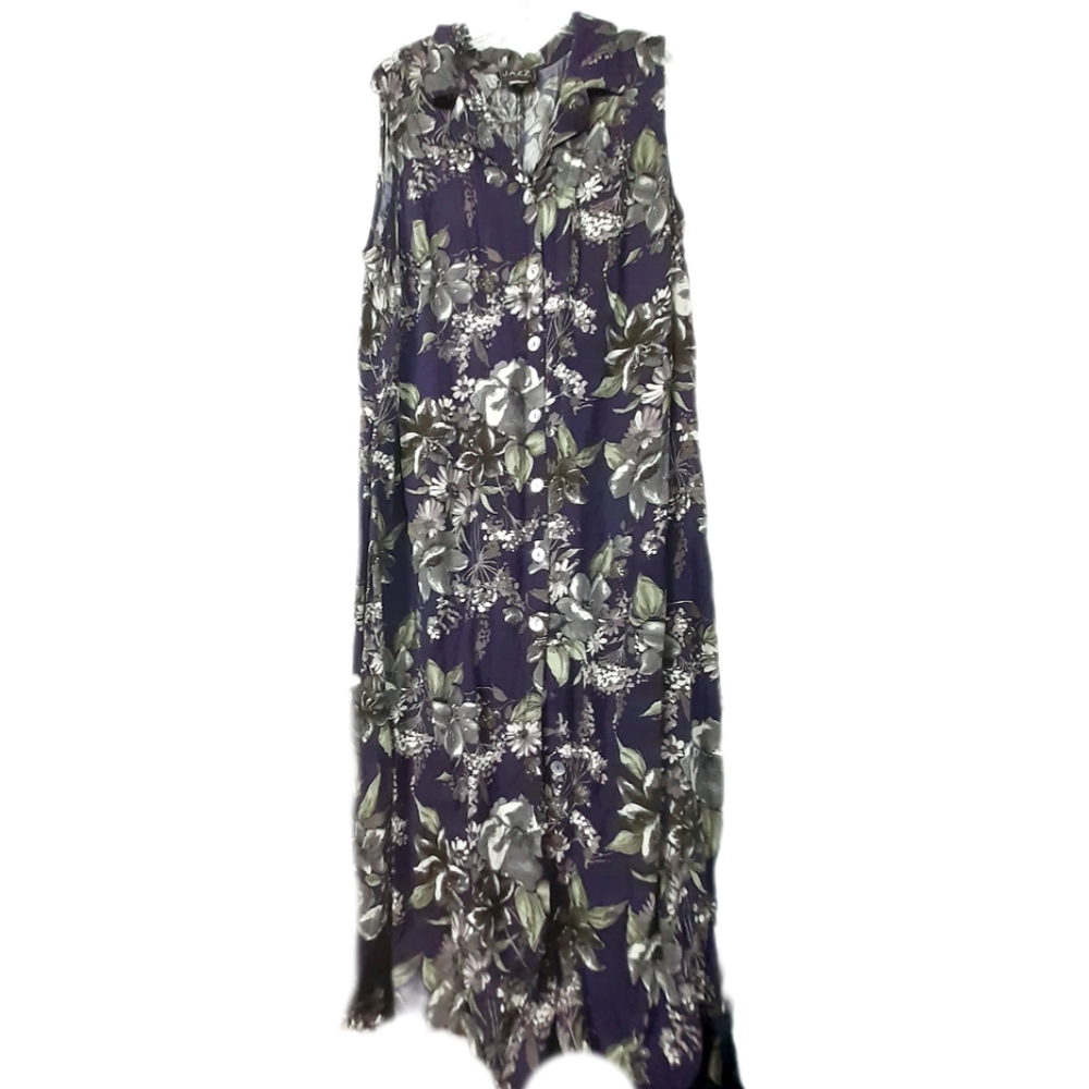 More Jazz Vintage 90's  Floral Maxi Dress